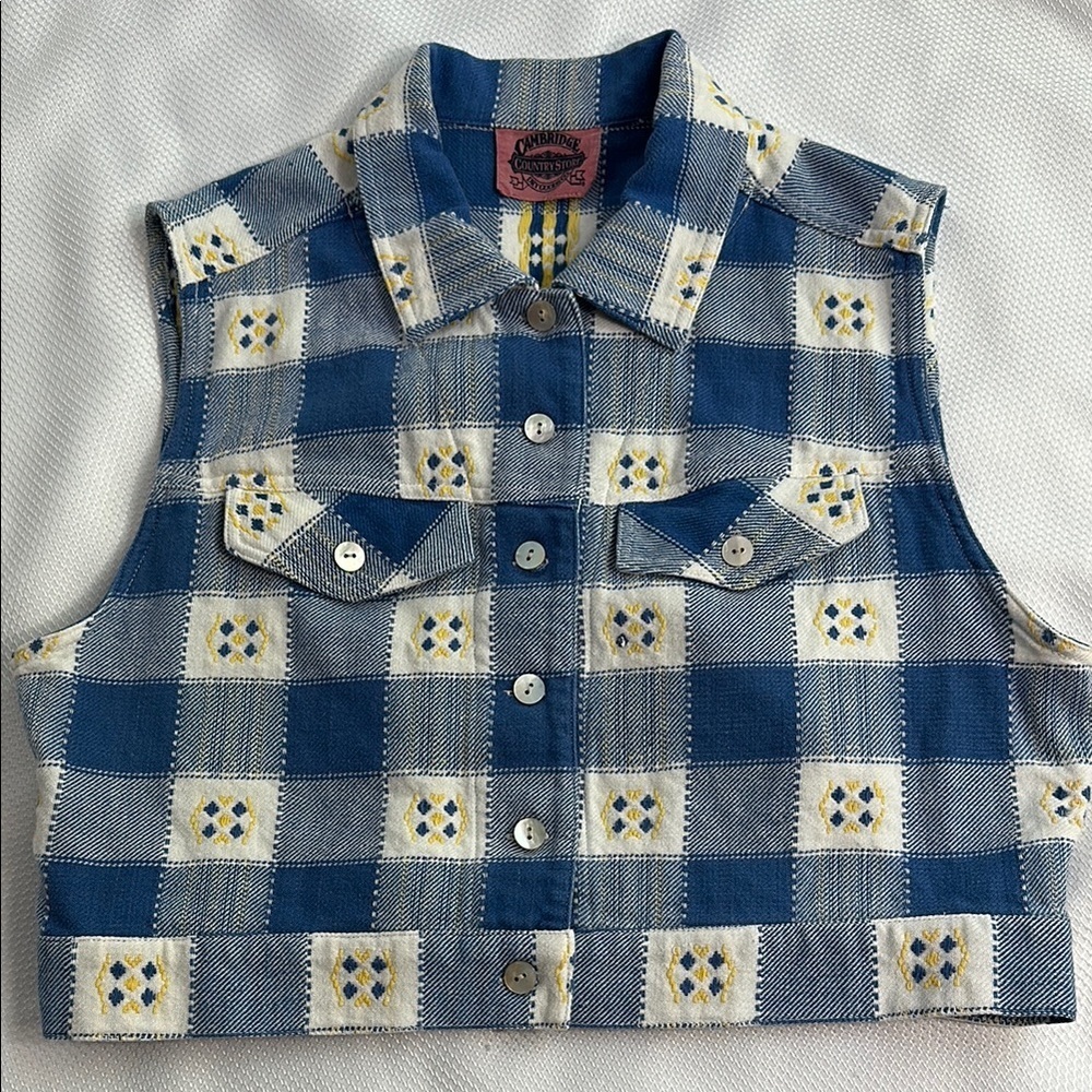 Cambridge Dry Goods plaid vest